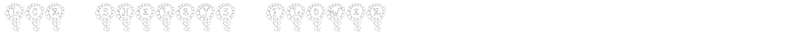 LCR Shelbys Flower font preview